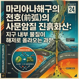 ai thumbnail poster 마리아나해구의 전호前弧의 사문암질 진흙화산 지구 내부 물질이 해저로 올라오는 과정 1789285938