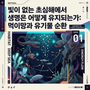 ai thumbnail poster 빛이 없는 초심해에서 생명은 어떻게 유지되는가 먹이망과 유기물 순환 1788787383